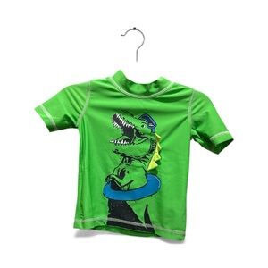 4/20🥳 Green Dino Kids Rashguard